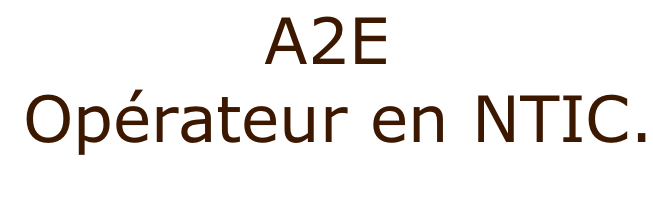 A2E   Opérateur en NTIC.